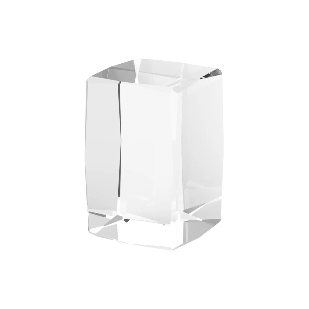 Beveled Edge Rectangular K9 Crystal