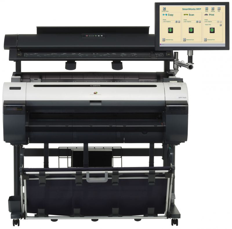 Canon imagePROGRAF iPF760 36-inch 1 Roll Color Wide-Format Printer Scanner