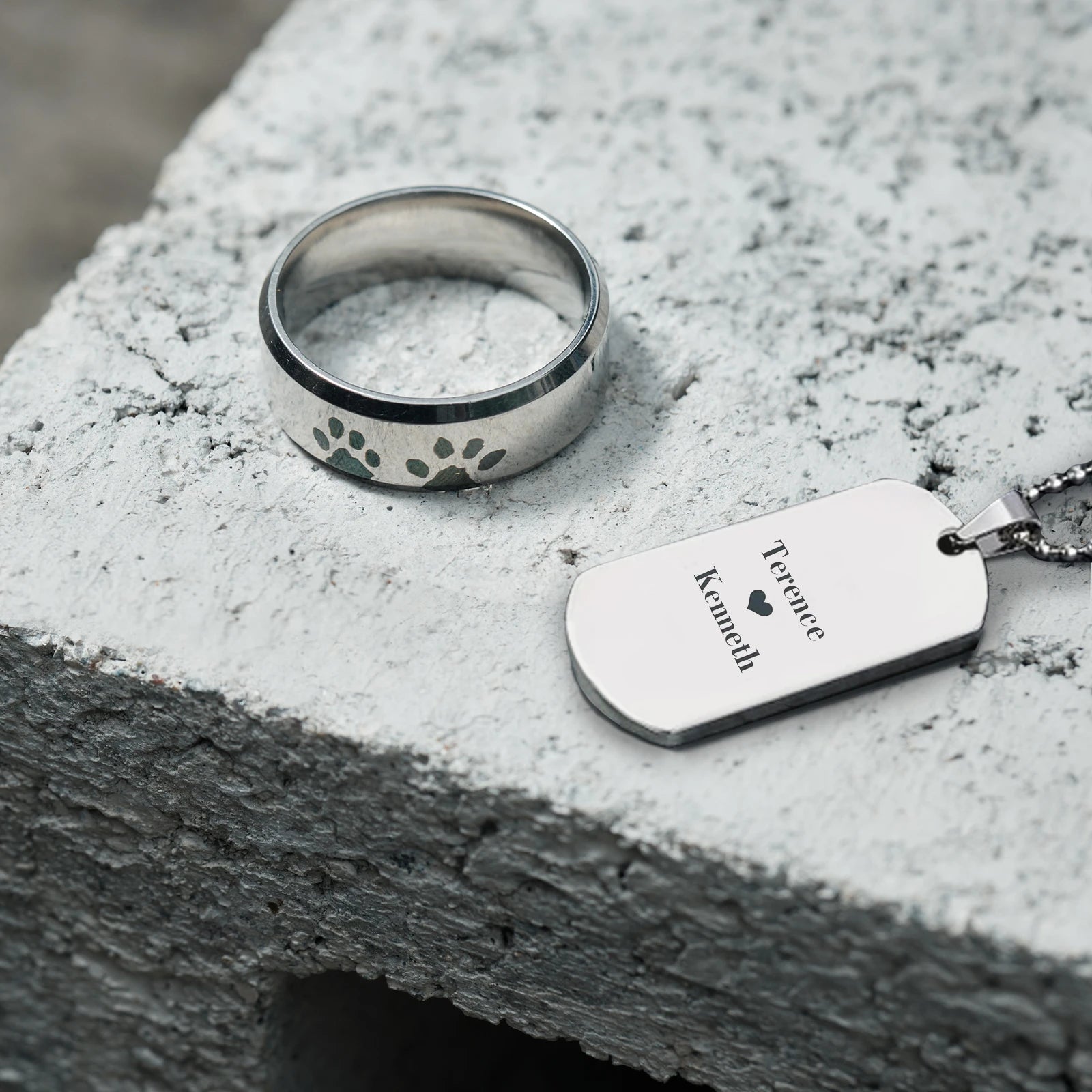Stainless Steel Rounded Rectangle Pendant (10pcs) - Image 2