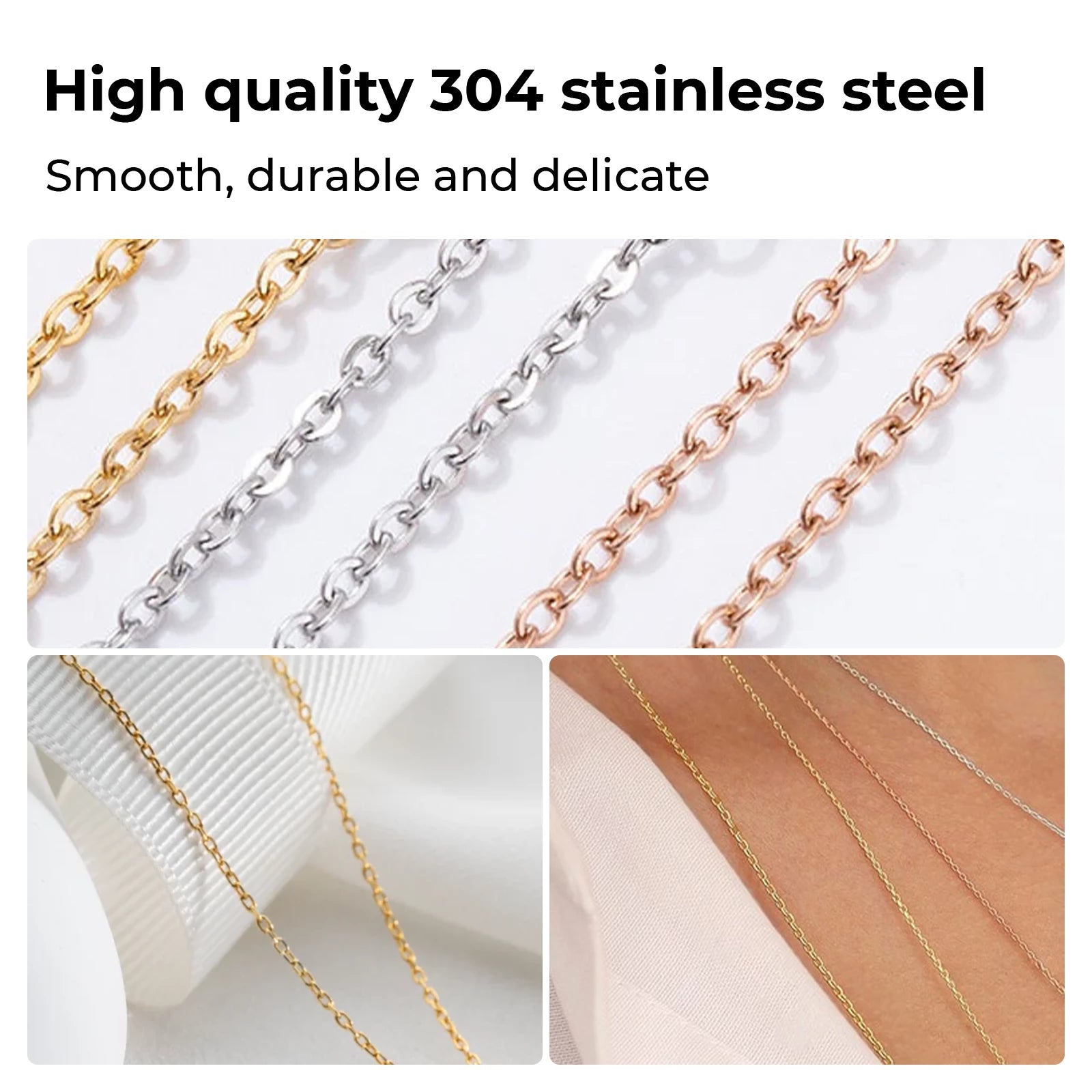 Stainless Steel Chains (10pcs) - Image 4