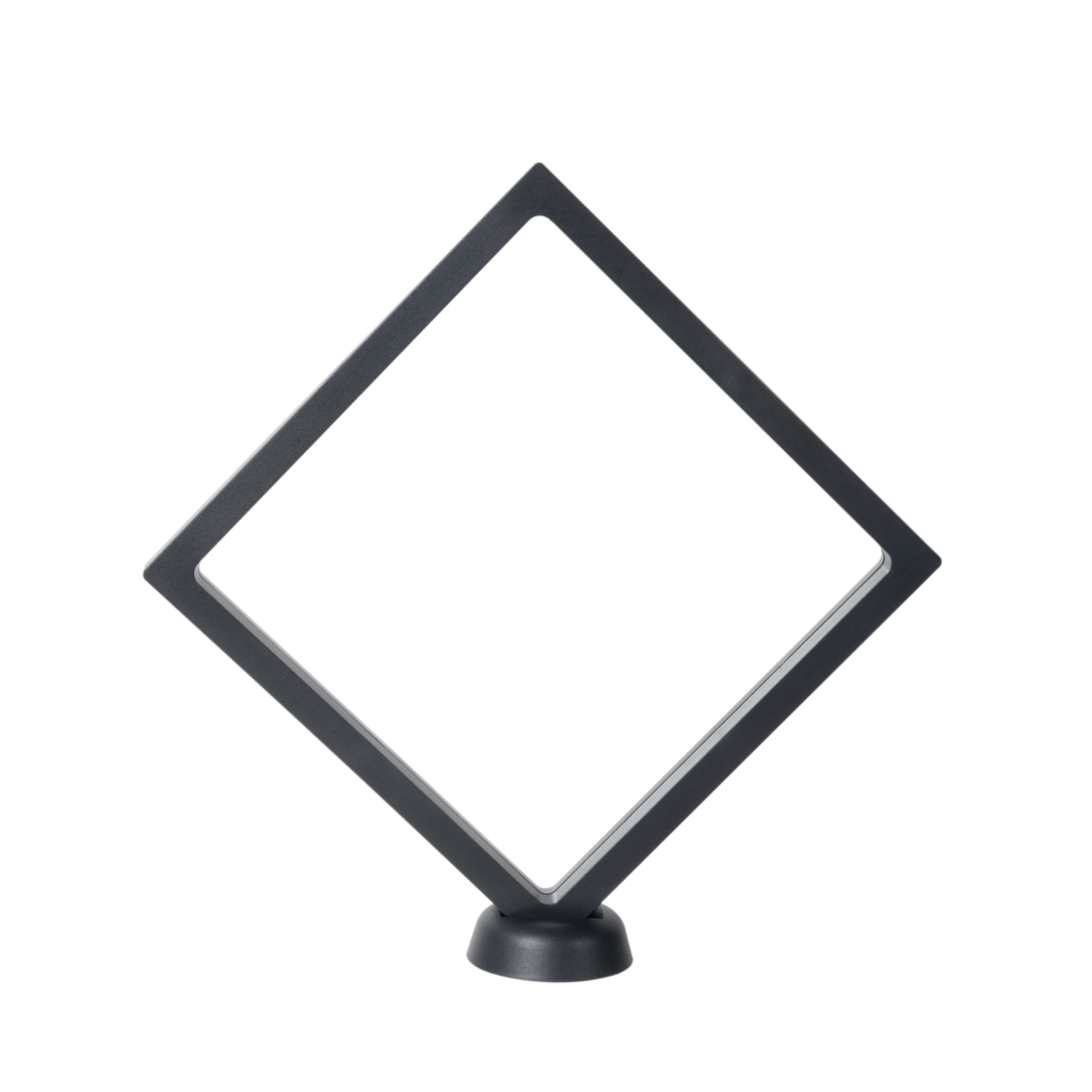 Black Floating Frame with Stand (2pcs) 7" x 7"