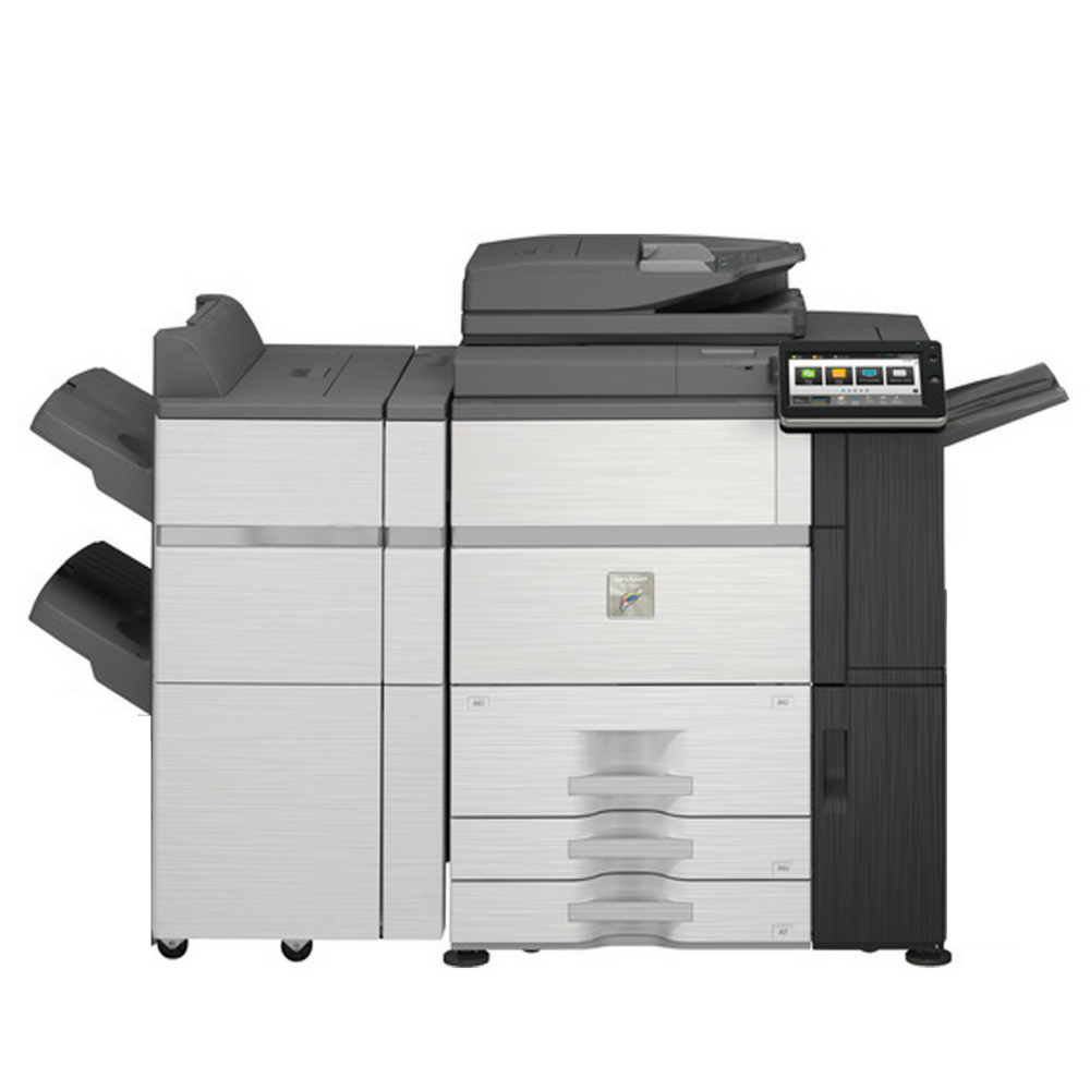 Sharp MX-7580N High Speed Color Laser Production Printer with FN19 Finisher
