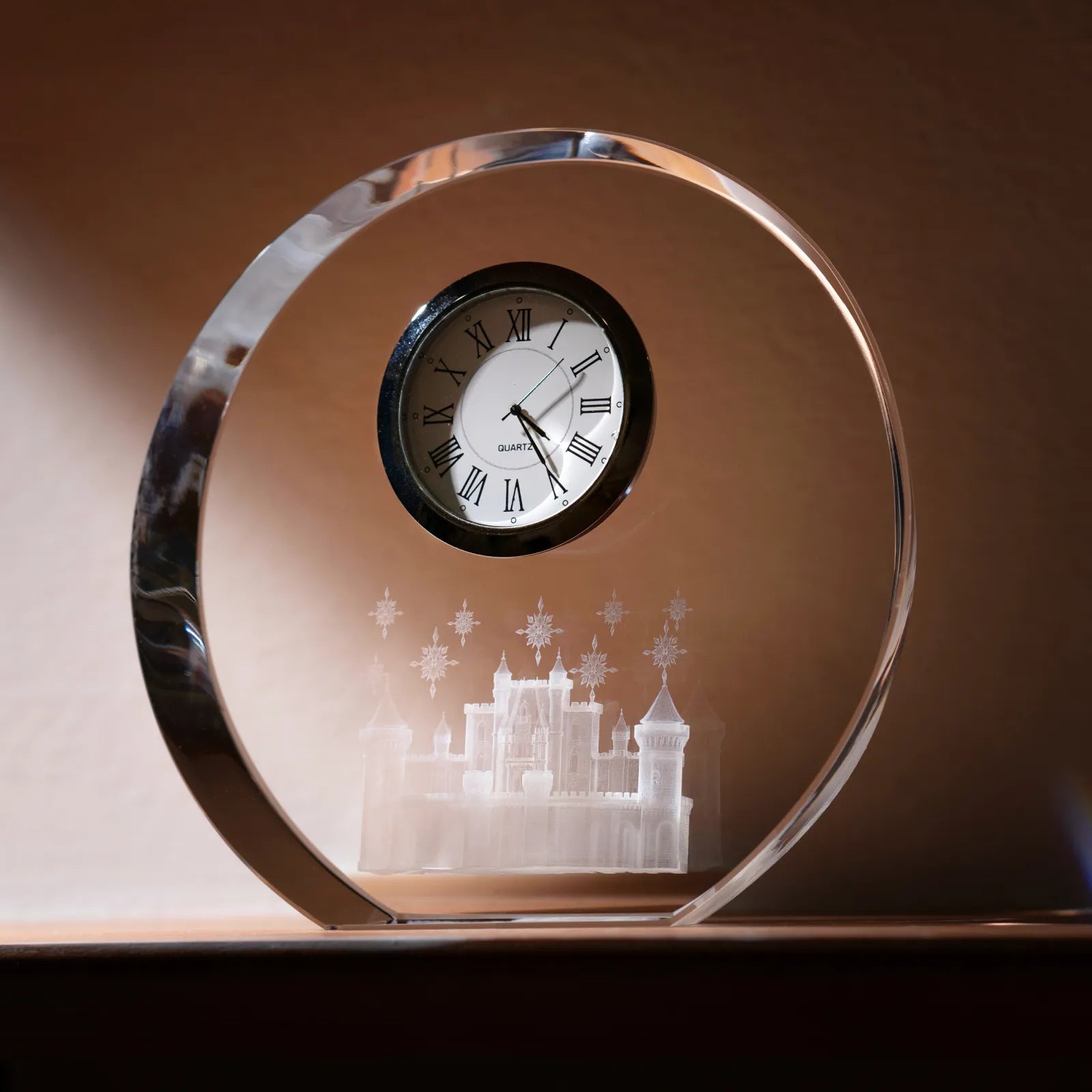 Arch-Shaped K9 Crystal with Clock - Image 2