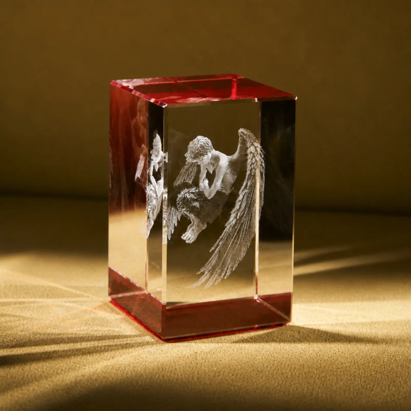 Rectangular K9 Crystal with Colored Base - Image 2