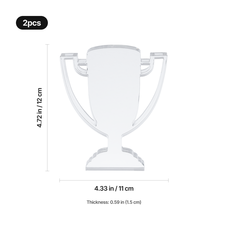 xTool Selected Trophy-Shaped Acrylic Award (2pcs) - Image 3