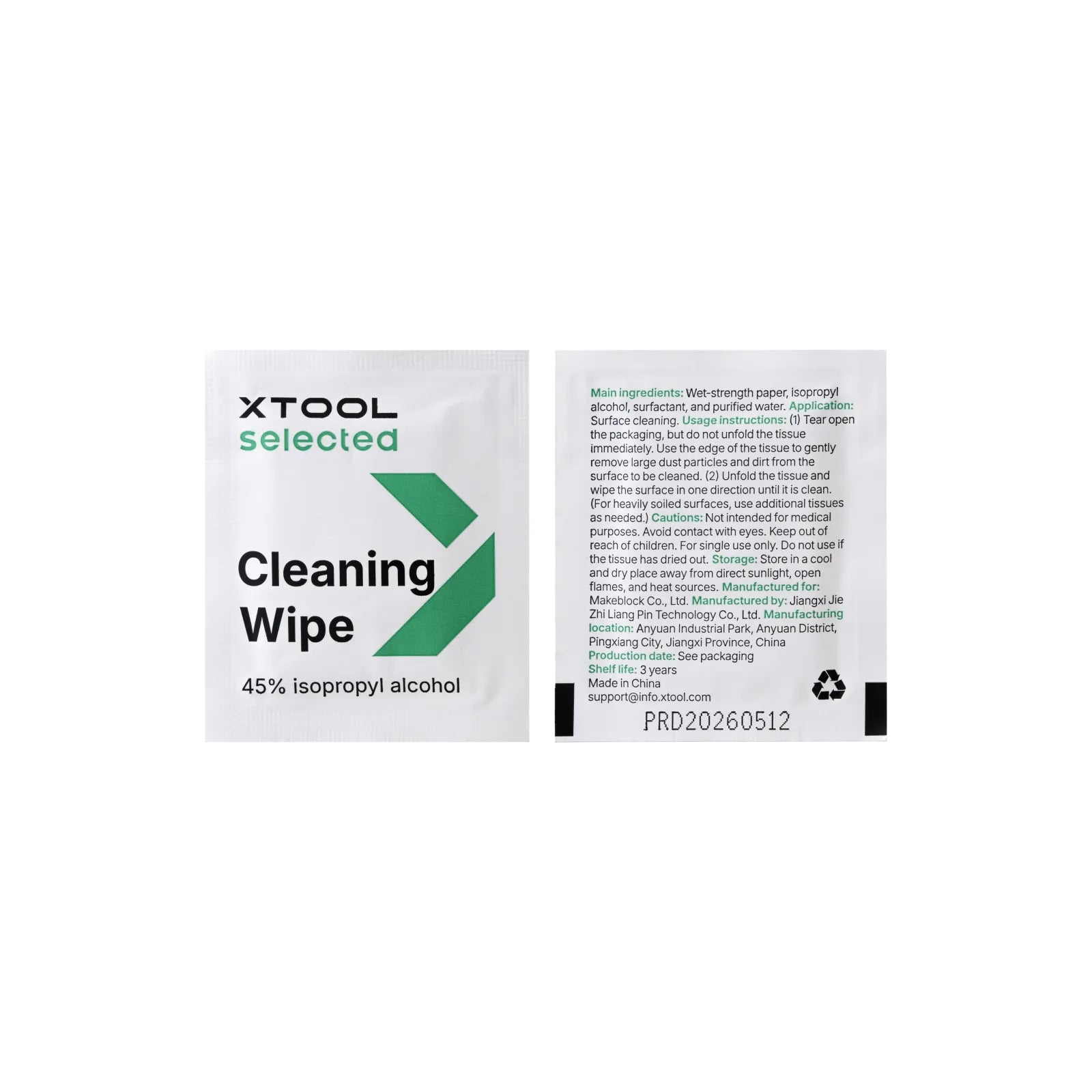 xTool Selected Cleaning Wipes for O1 Omni Printer (50pcs)