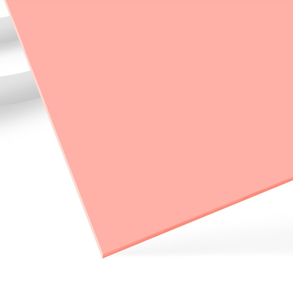 1/8" Pastel Peachy Orange Acrylic Sheet (3pcs)